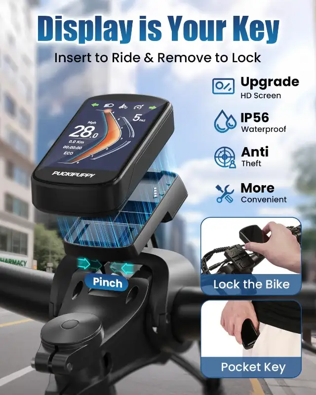 PUCKIPUPPY Electric Bike-Display_640x800